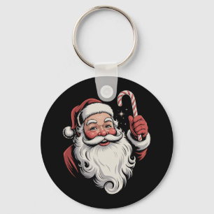 Llavero Santa de Navidad Regalo Retro Vintage