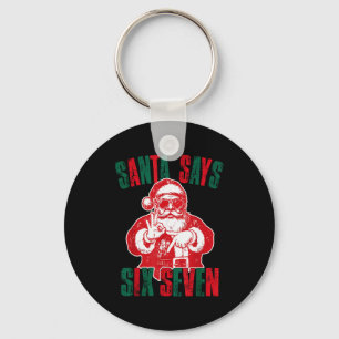 Llavero Santa Dice Seis Siete Divertido 67 Meme Navidad Vi