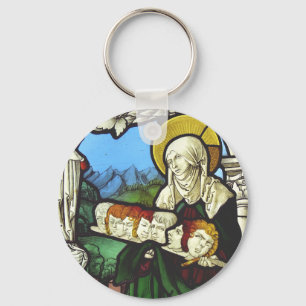 Llavero Santa Felicitas y las cabezas de sus siete hijos