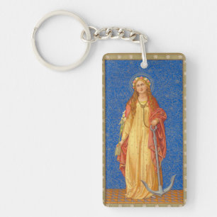 Llavero Santa Filomena con ancla (SNV 051)