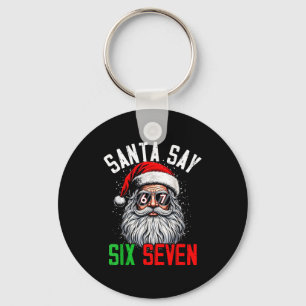 Llavero Santa Genial Dice Seis Siete Navidad Divertida 67