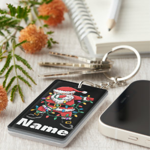 Llavero Santa haciendo dab Regalo de Navidad divertido per