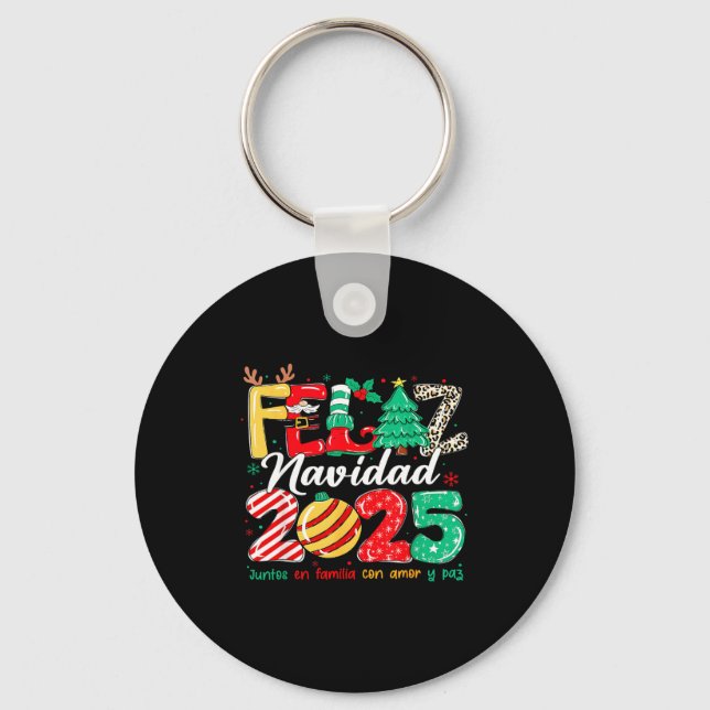 Llavero Santa Hat Family Christmas Matching Funny Feliz Na (Anverso)