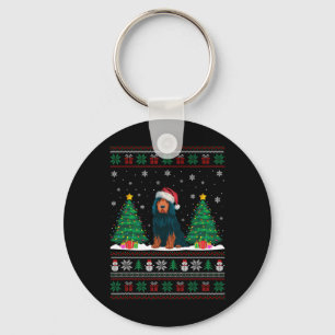 Llavero Santa Hat Portugal Agua Perro Xmas Árbol Luces Ug