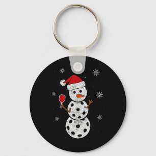 Llavero Santa Hat Snowman Regalos Para Xmas Fun Pickleball