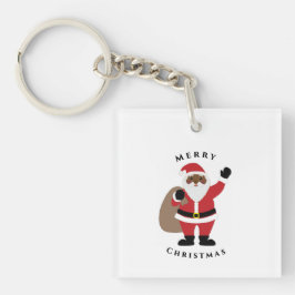 Llavero Santa Keychain afroamericano