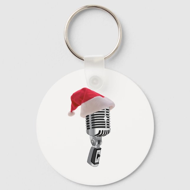 Llavero santa microphone (Anverso)