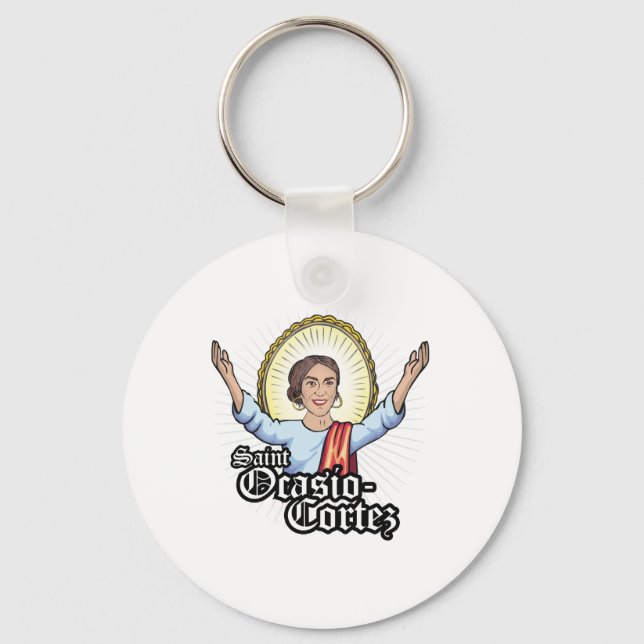 Llavero Santa Ocasio-Cortez (Anverso)