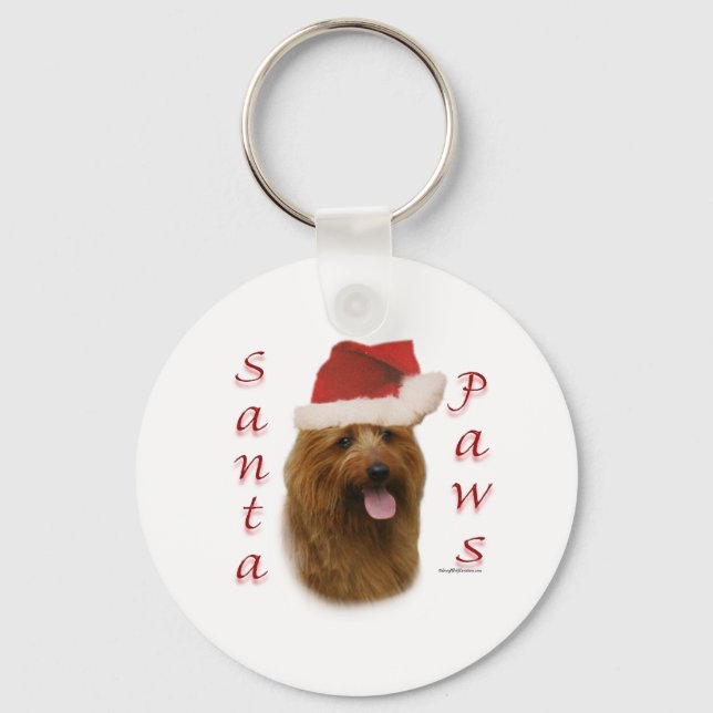 Llavero Santa Paws de Australia Terrier (Anverso)