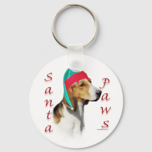 Llavero Santa Paws de Foxhound inglés
