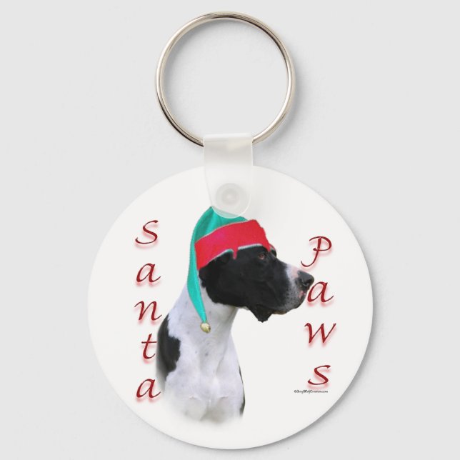 Llavero Santa Paws de Great Dane (mantle) (Anverso)