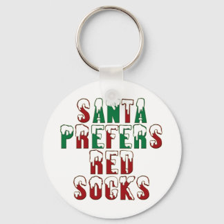 Llavero Santa prefiere los Socks Rojos divertido LOL Chris