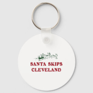 Llavero Santa Skip Cleveland Funny Santa Reindeer Xmas Ch
