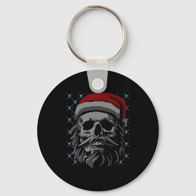 Llavero Santa Skull Ugly Christmas Santa Lover Y Christmas (Anverso)