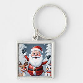 Llavero Santa, Snowman y Ralph los renos