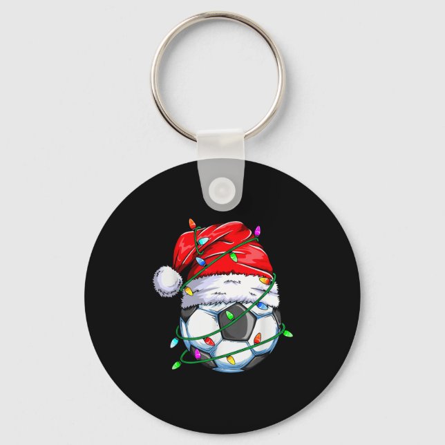 Llavero Santa Soccer Ball Srts Design- Christmas Soccer Pl (Anverso)