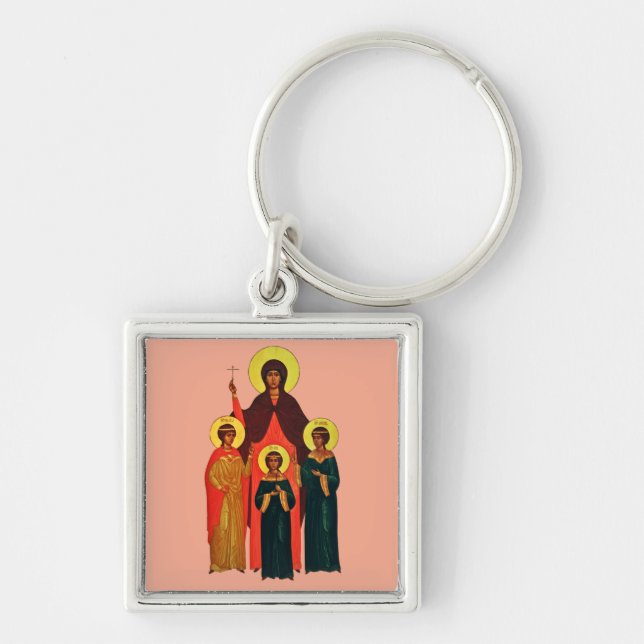 Llavero Santa Sofía y sus hijas las Virtudes Eternas (Frente)