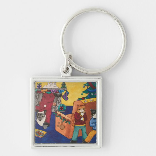 Llavero Santa Sorprende Cats (Frente)