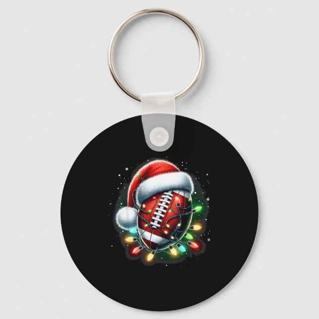 Llavero Santa Srts Design For Men Boys Christmas Football  (Anverso)