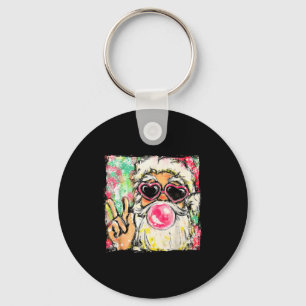 Llavero Santa Vintage Retro Burbujas Nk Sungles Navidad