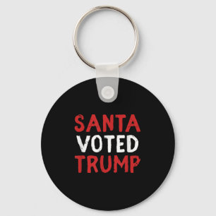 Llavero Santa votó por Trump Regalo divertido de Navidad E