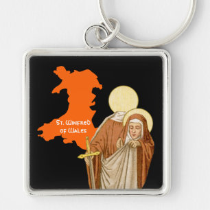 Llavero Santa Winifreda de Gales (P 002)