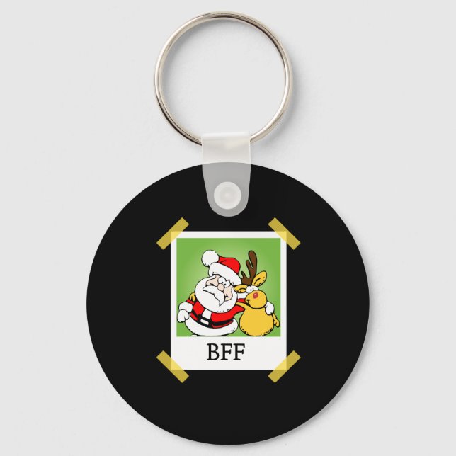 Llavero Santa y Reindeer BFF (Anverso)