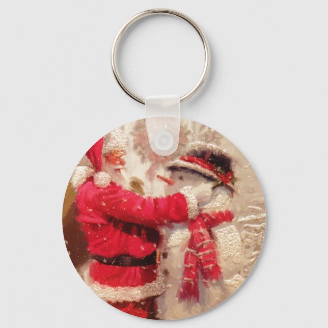 Llavero Santa y Snowman (Anverso)