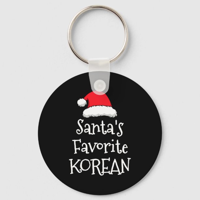 Llavero Santas Favorite Korean Christmas Funny Xmas Pajama (Anverso)