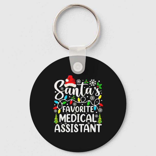 Llavero Santa's Favorite Medical Istant Funny Christmas  (Anverso)