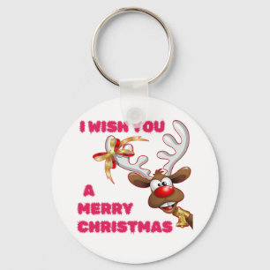 LLAVERO SANTA'S REINDEER TE DESEA UNA FELIZ NAVIDAD