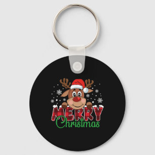 Llavero Santastyle Holiday Co. Feliz Navidad Cute Reinde