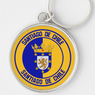 Llavero Santiago Round Emblem
