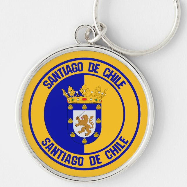 Llavero Santiago Round Emblem (Frente)