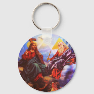 Llavero Santísima Trinidad Padre Hijo Cláusula del Espírit
