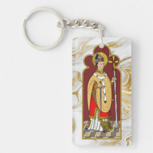 Llavero Santo Tomás Becket con Espada (M 033; Coloreado)