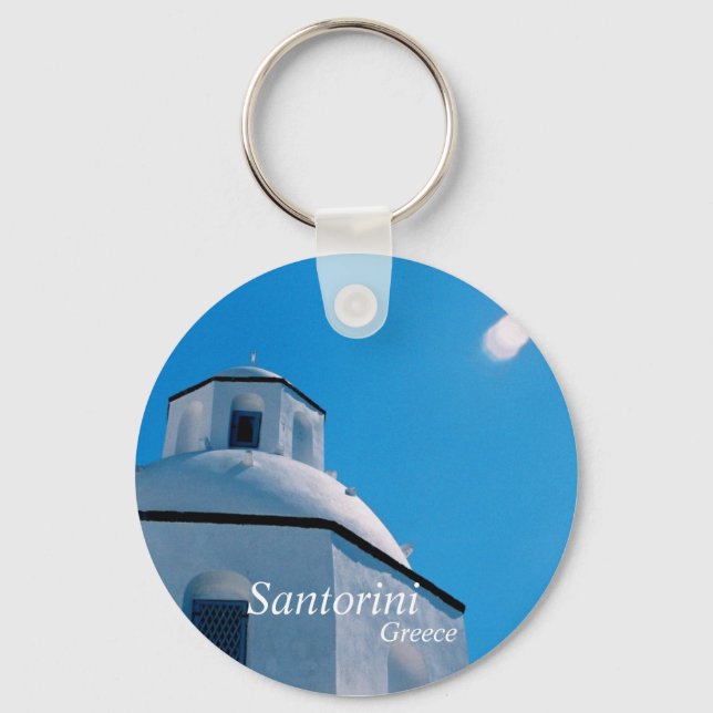 Llavero Santorini, Grecia Keychain (Anverso)