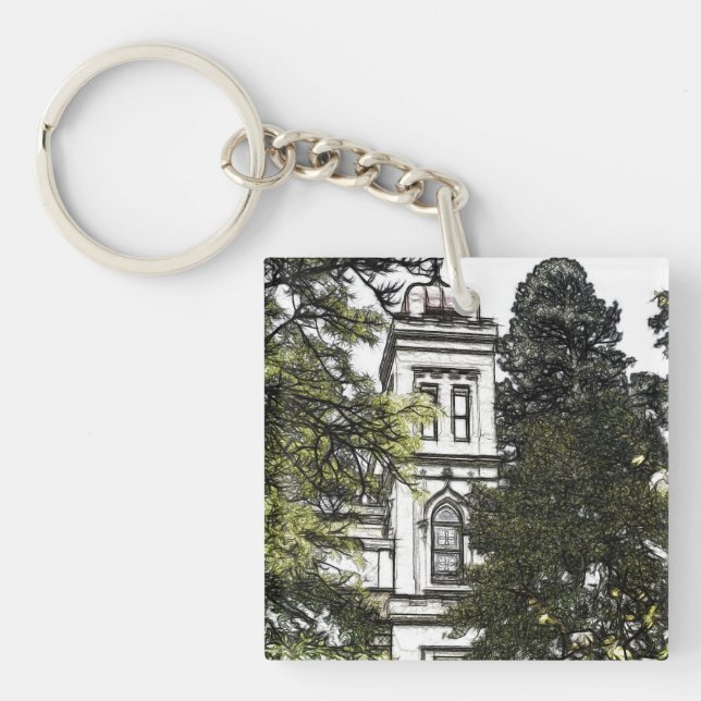 Llavero Santuario entre los árboles (Frente)