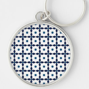 Llavero Sapphire Gemstone Art, Azul