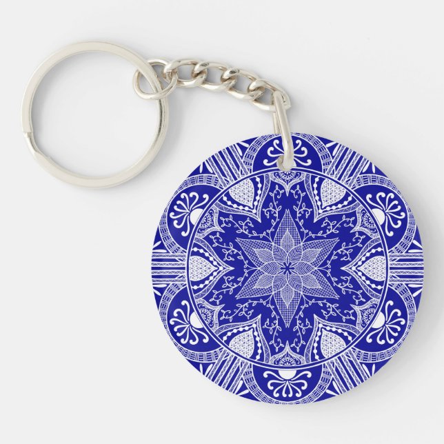 Llavero Sapphire Mandala (Frente)