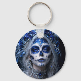 Llavero Sapphire Moon Calavera – Azul Celestial