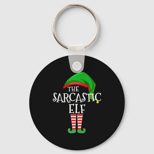 Llavero Sarcastic Elf Family Matching Group Christmas Prem (Anverso)