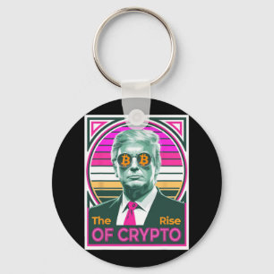 Llavero Sarcástico Trump El Aumento De Crypto Bitcoin King