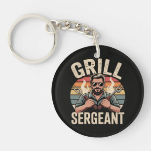 Llavero Sargento de la Parrilla Regalo del Día del Padre B