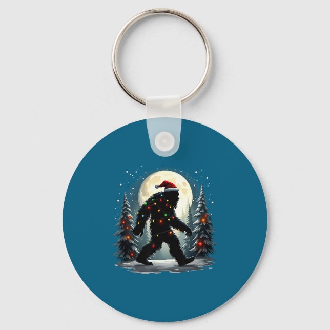 Llavero Sasquatch 67 Santa Bigfoot Christmas Tree Funny  (Anverso)