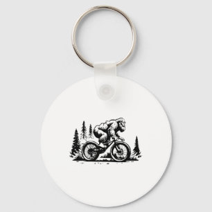 Llavero Sasquatch Bigfoot Montaña En bicicleta Divertido B