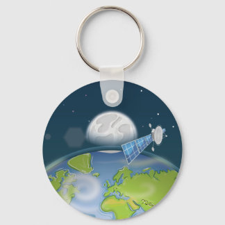 Llavero Satélite orbitando el planeta Tierra