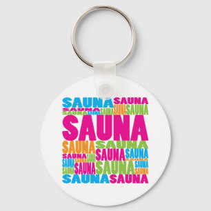 Llavero Sauna colorida