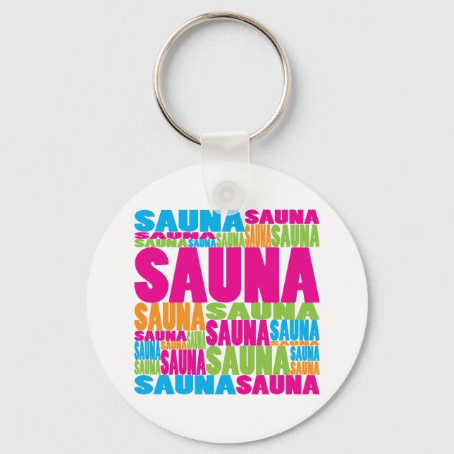 Llavero Sauna colorida (Anverso)