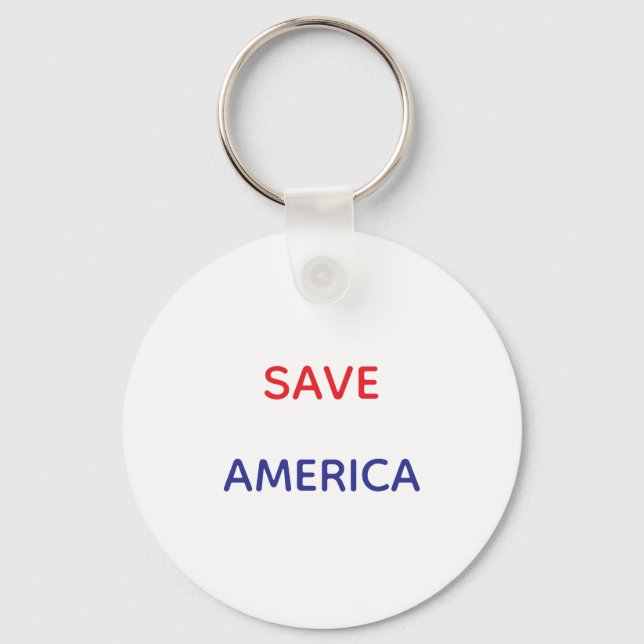 LLAVERO SAVE AMERICA ROUND KEYCHAIN (Anverso)